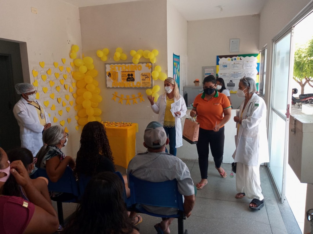 Secretaria de Saúde realiza ações de conscientização  da Campanha Setembro Amarelo em Jaguarari