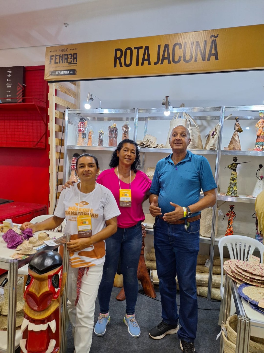 Artesãs de Jaguarari participam em Salvador do  1º Festival Nacional de Artesanato na Bahia