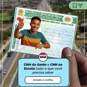 Já estão abertas as inscrições do programa "CNH da Gente", voltado para famílias de baixa renda que desejam tirar a 1ª habilitação