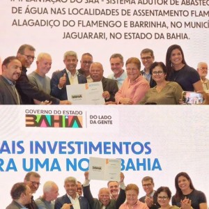 ÁGUA PARA REGIÃO DO FLAMENGO: Jaguarari é contemplada com obras de Saneamento Rural do Novo PAC